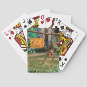 Baby Monkey Playing Cards