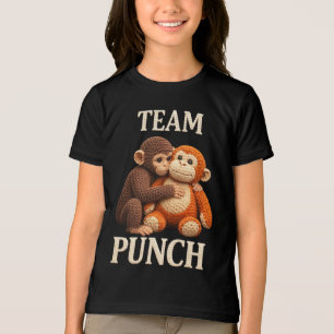 Baby Monkey Punch Crochet Pattern Cute Amigurumi Tri-Blend Shirt