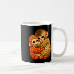Baby monkey punch - funny monkey plush toy meme coffee mug