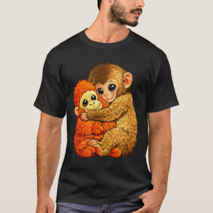 Baby monkey punch - funny monkey plush toy meme  T-Shirt