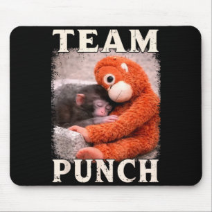 Baby monkey punch meme team punch trend meme mouse mat