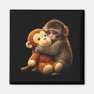 Baby monkey punch plush cute monkey punch plush magnet
