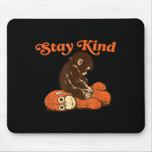 Baby monkey punch stay kind plush toy cute trendy mouse mat
