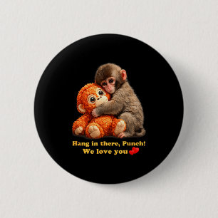 Baby monkey punch team punch 6 cm round badge