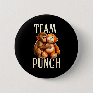 Baby monkey punch team punch 6 cm round badge