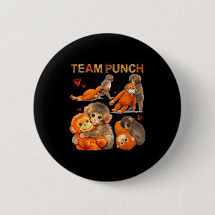 Baby monkey punch team punch 6 cm round badge