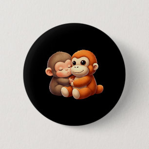 Baby Monkey Punch Team Punch Cute Monkey Punch 6 Cm Round Badge