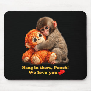 Baby monkey punch team punch  mouse mat