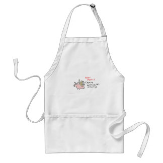 Baby Monkey (riding backwards on a pig) Standard Apron