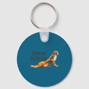 Baby monkey team punch funny monkey meme Baby monk Key Ring