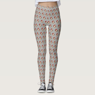 Baby Monkey wearing a Santa Hat Leggings