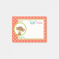 Baby Monkey with a Pacifier Baby Shower Thanks
