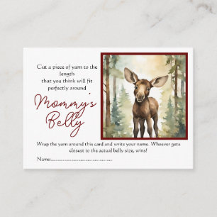 Baby Moose Baby Bump Game Guess Mum's Belly Size Enclosure Card