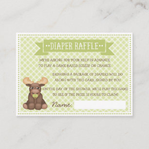Baby Moose Diaper Raffle Enclosure Card