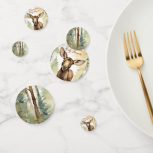 Baby Moose Gender Neutral Baby Shower Confetti