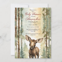 Baby Moose Gender Neutral Baby Shower
