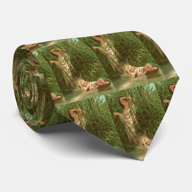 Baby Moses And The River Nile Tie (Rolled)