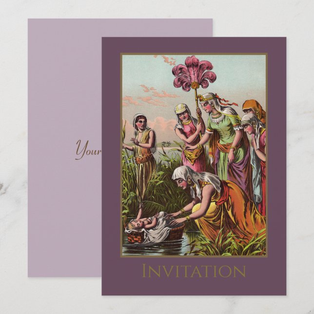 Baby Moses In A Basket (Front/Back)