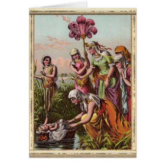 Baby Moses In A Basket Painting