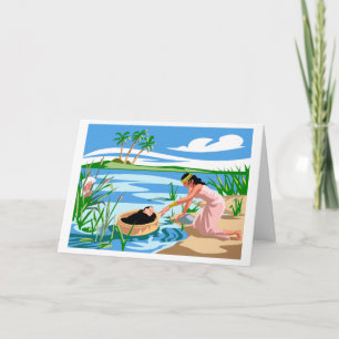 Baby Moses Personalised Greeting Card