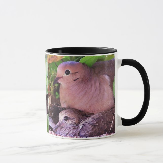 Baby Mourning Dove & Mama Mug (Right)