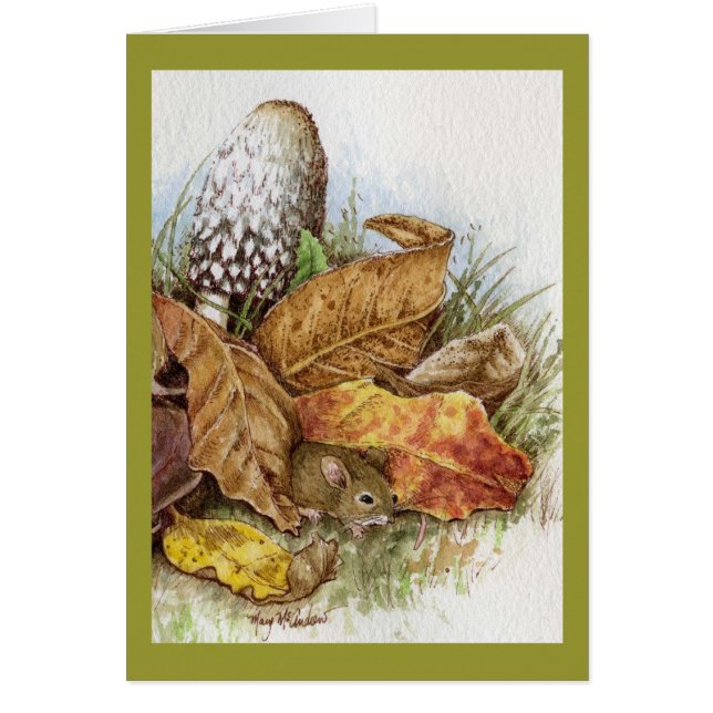 Baby Mouse in the Leaves (Front)