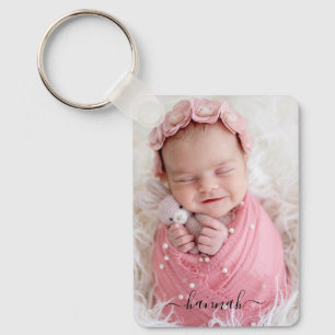 Baby Multi Photo with Name Key Ring