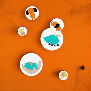 Baby Multicolor Elephant Table Confetti