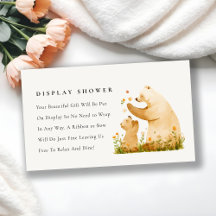 Baby Mum Bear Neutal Baby Shower Display Shower