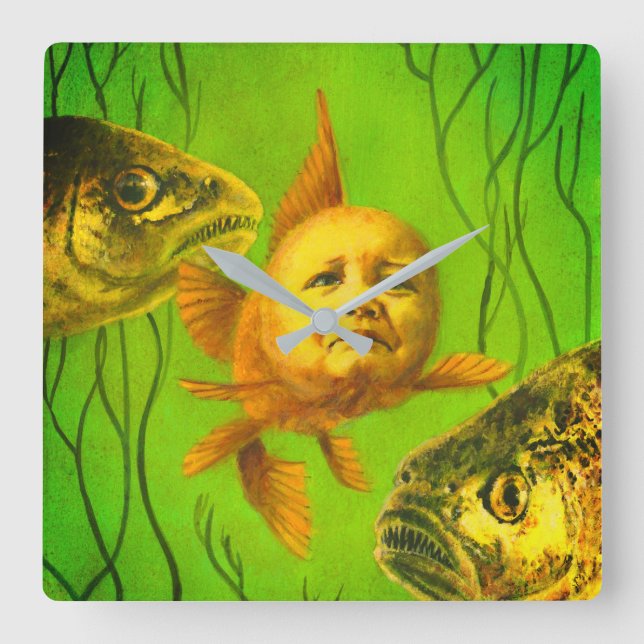Baby Mutant Goldfish Clock (Front)