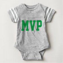 Baby MVP Football Jersey Bodysuit (Front Only)