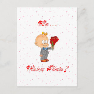Baby : my first Valentine - Holiday Postcard