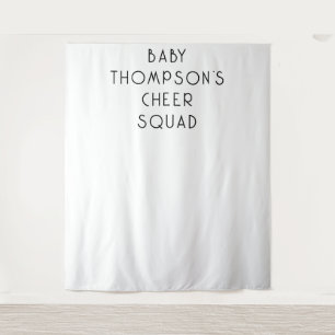 Baby Name Cheer Squad Photography Backdrop Tapestry