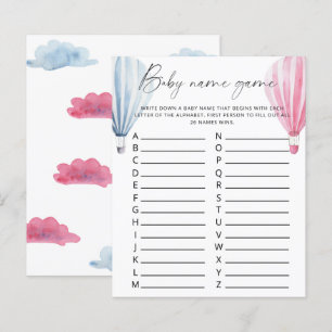 Baby Name Game - gender reveal