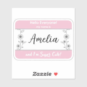 Baby name tag Hospital name sign Newborn identity