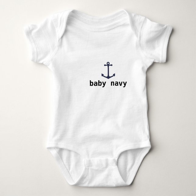 baby navy bodysuit (Front)