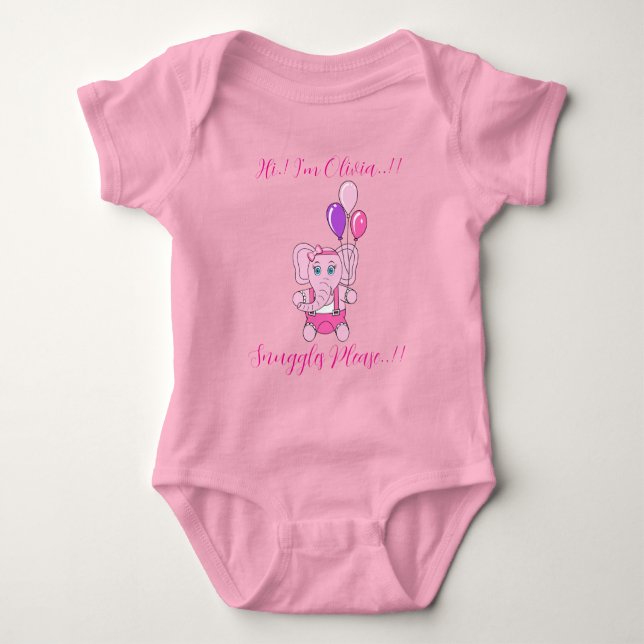 Baby Nelly Birthday Bodysuit (Front)