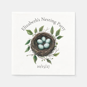  Baby Nesting Party Bird Nest Napkin