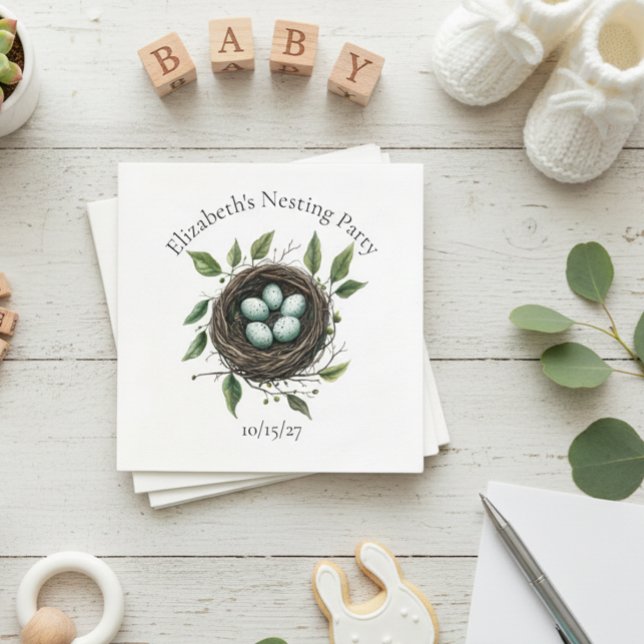  Baby Nesting Party Bird Nest Napkin (Creator Uploaded)