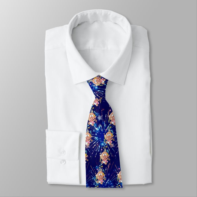 baby-new-year-cartoon tie (Tied)