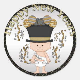 Baby New Years Eve Holiday sticker