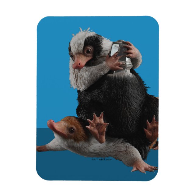 Baby Nifflers Find A Prize Magnet (Vertical)