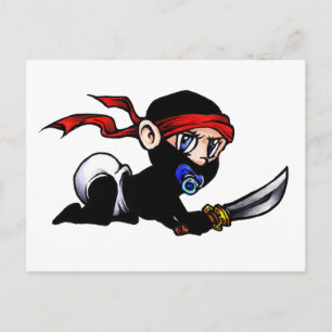 Baby Ninja Infant Ninjutsu Postcard