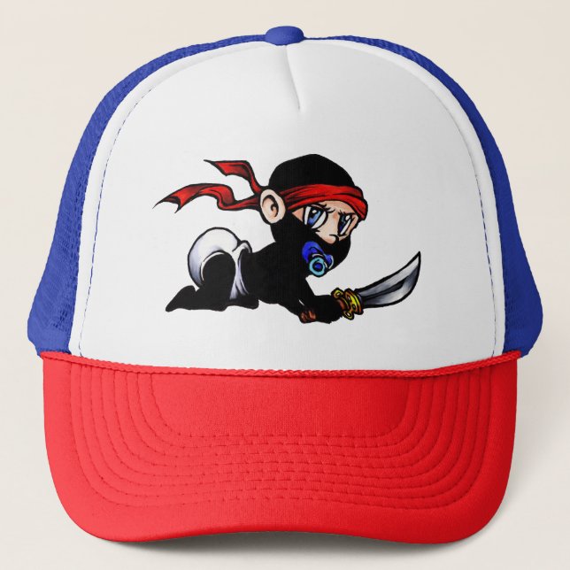 Baby Ninja Infant Ninjutsu Trucker Hat (Front)
