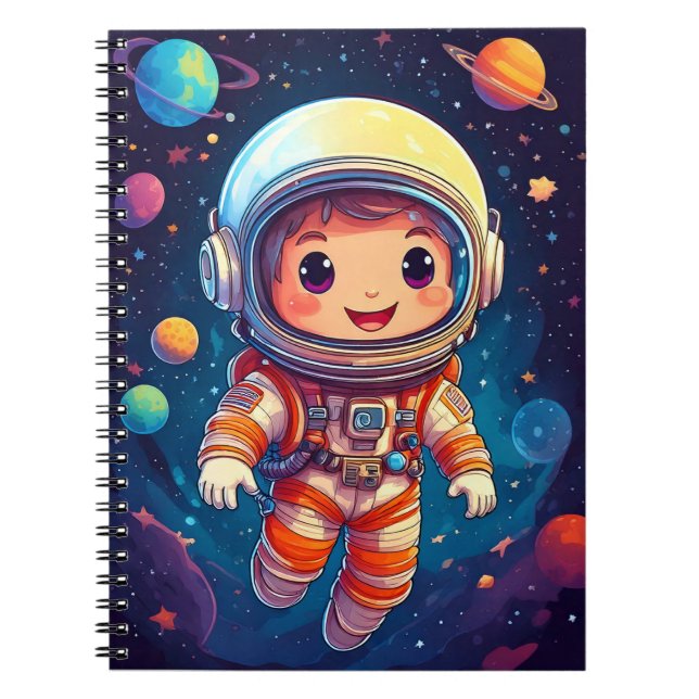 Baby notebook - space travel - new planets (Front)