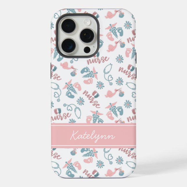 Baby Nurse Phone Case | Personalized Name (Back)