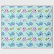 Baby Ocean Animals Wrapping Paper