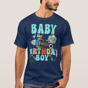 Baby Of The Birthday Astronaut Boy Space Party T-S T-Shirt
