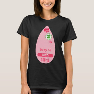 Baby Oil Halloween Costume Funny Women Men Hallowe T-Shirt