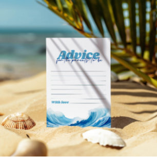 Baby on Board Baby Shower Advice Card